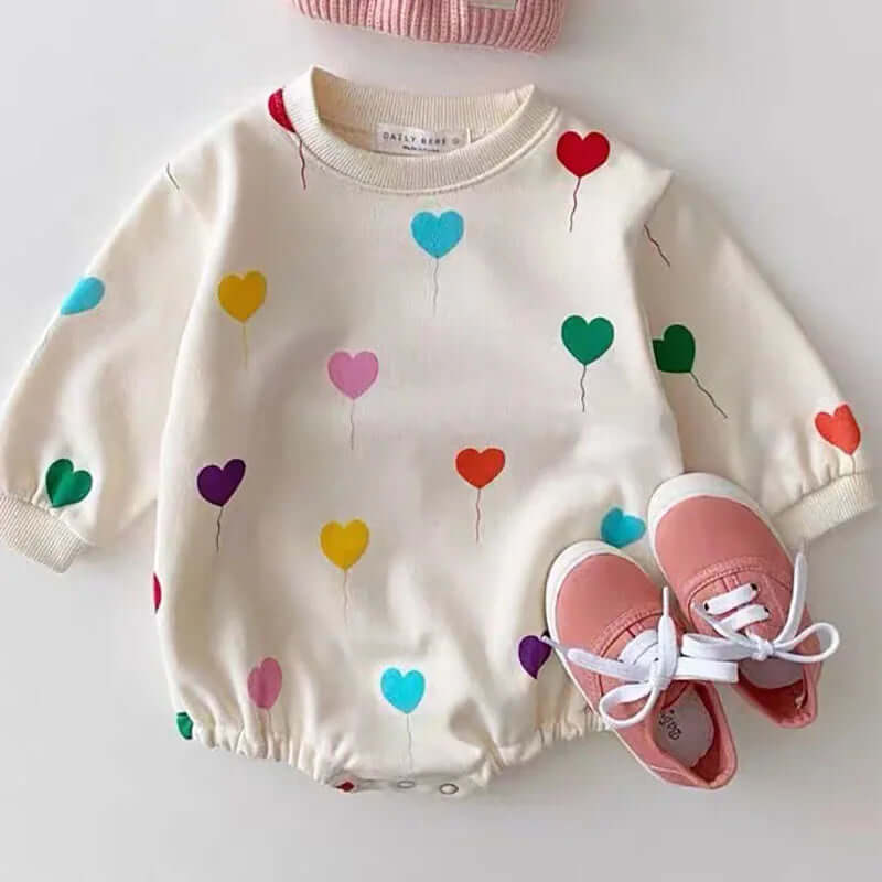 Baby  Clothes Toddler Girls Clothing Balloon Print Boys Jumpsuits Infant