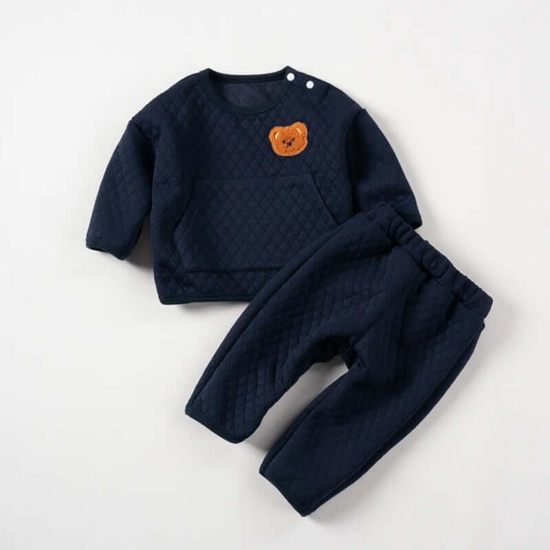 2pcs Baby Clothes Sets Autumn Baby Cute Bear Pattren Warm Clothing Set Outfits  Baby Sweaters and Pants Two Piece Set