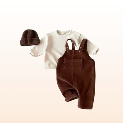 Autumn Adventure Corduroy Overalls 🍂 Cozy Fall Vibes for Baby (9M-3T)