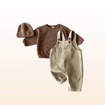 Autumn Adventure Corduroy Overalls 🍂 Cozy Fall Vibes for Baby (9M-3T)