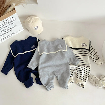 Nautical Dreams – Baby Sailor Romper Set