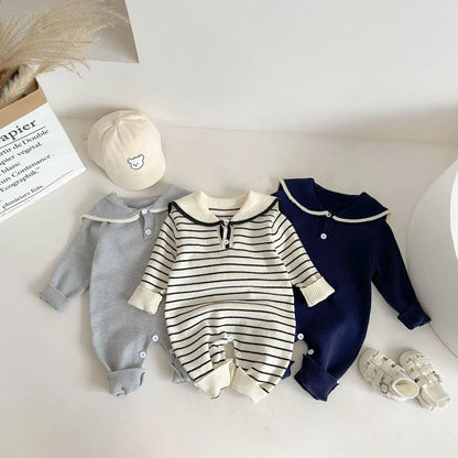 Nautical Dreams – Baby Sailor Romper Set