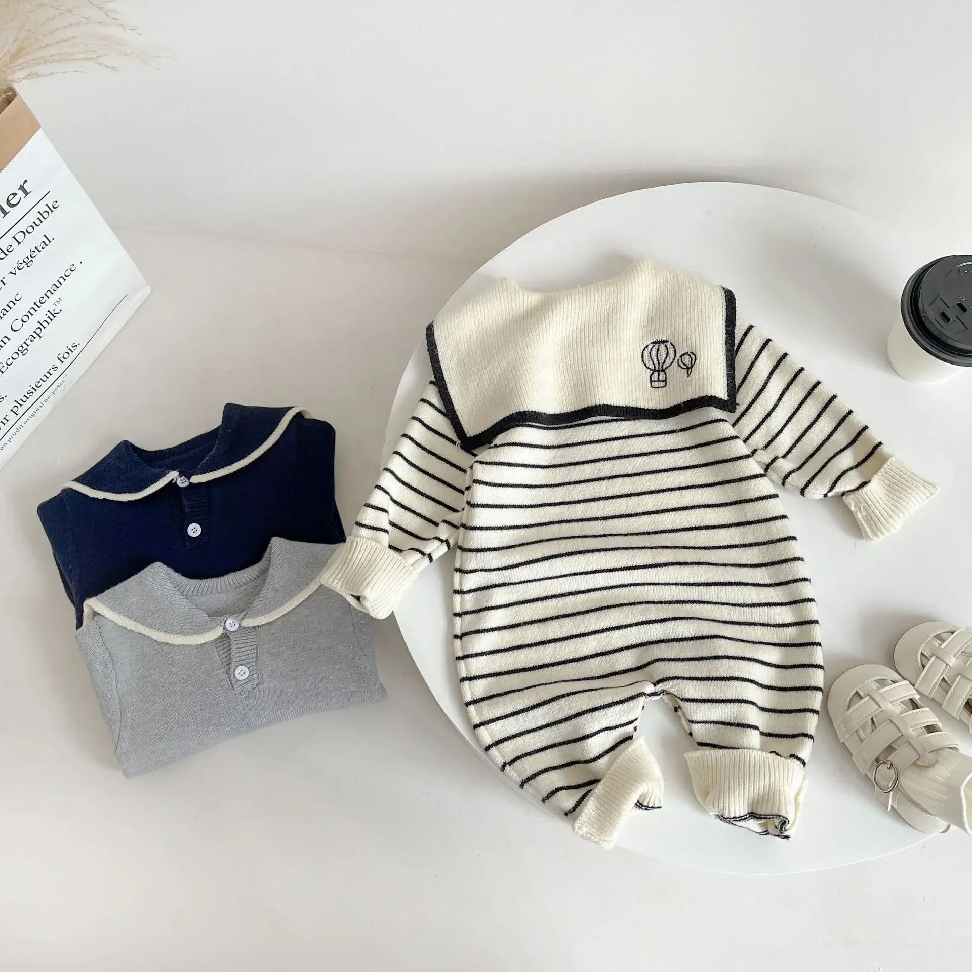 Nautical Dreams – Baby Sailor Romper Set