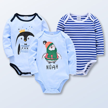 3 Piece Sets-Buy 2 Sets Get One Free! 3-Piece Baby Bodysuit Collection Long Sleeve & Soft  Cotton (0-12M)