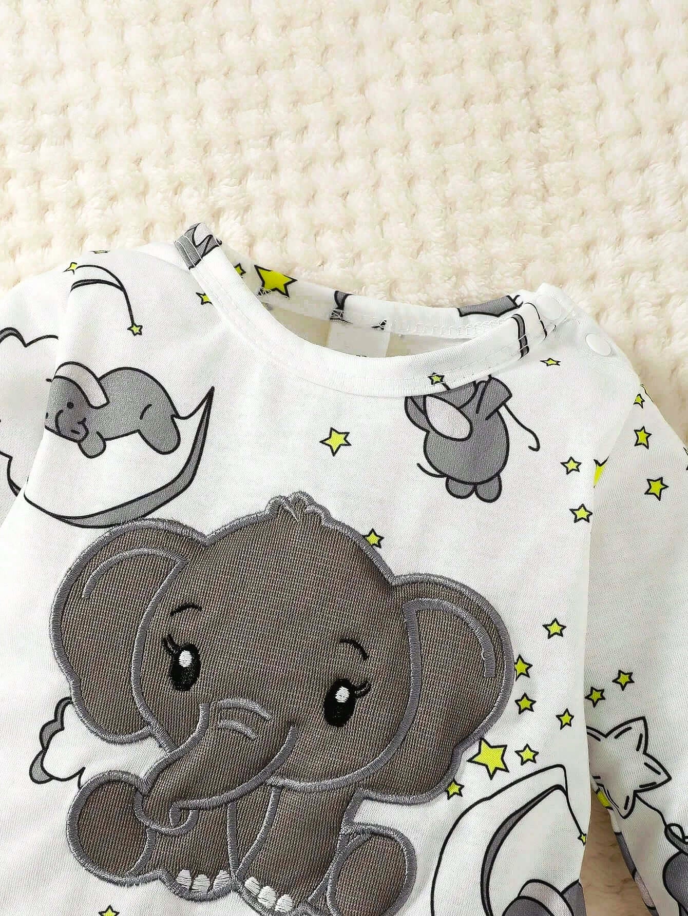 Newborn Elephant Dreams Romper