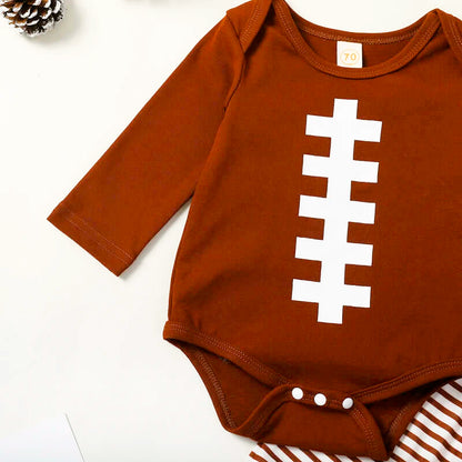 Are You Ready For Some Football!! Onsie + Pants + Hat + Gloves (3-18M)