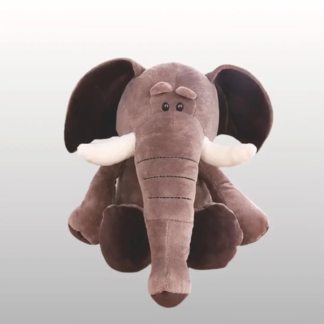 Soft plush elephant doll from Jungle Friends collection, perfect for snuggles and jungle-themed playtime adventures.