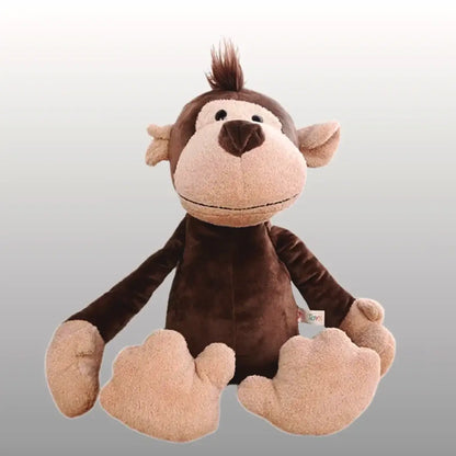 Jungle Friends plush monkey doll for cuddly playtime and jungle adventures.