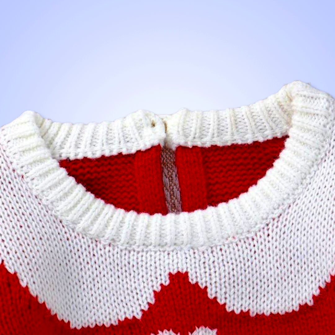 Little Miss Claus Knit Romper (0-18M) 🎅🏻👵🏻