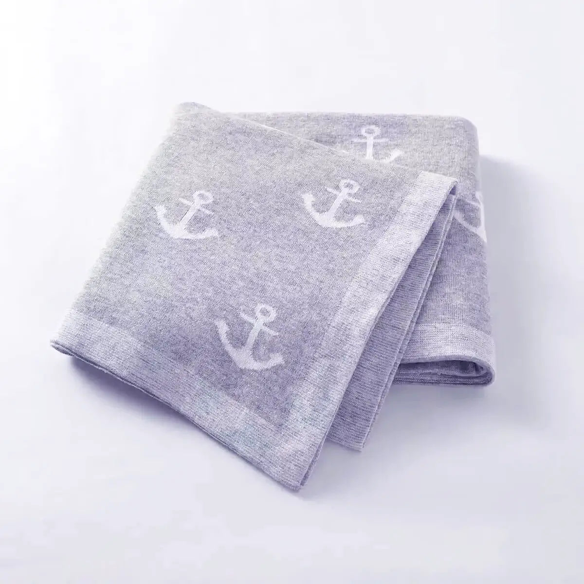 Nautical Dreams ⚓ 100% Cotton Knit Baby Swaddle Blanket (40 X 30 inches)