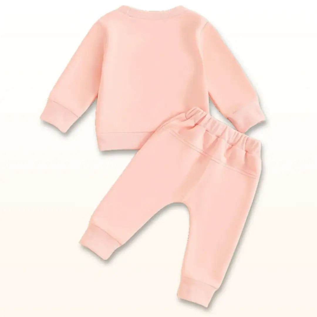 Pumpkin Ribbon 🎀 Cozy Sweatshirt & Jogger Set (6M-3T)