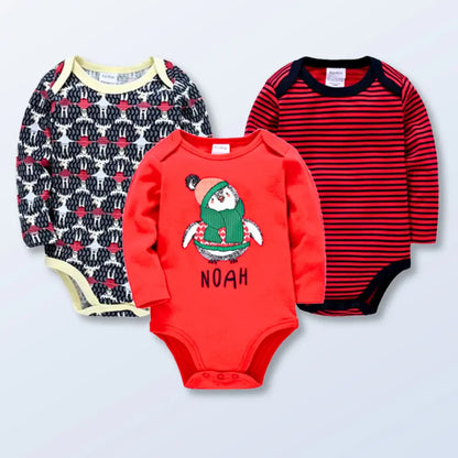 3 Piece Sets-Buy 2 Sets Get One Free! 3-Piece Baby Bodysuit Collection Long Sleeve & Soft  Cotton (0-12M)