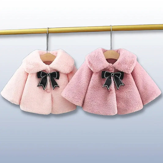 Royal Winter Baby 👑 Luxe Faux Fur Overcoat for Toddlers (9M-3T)