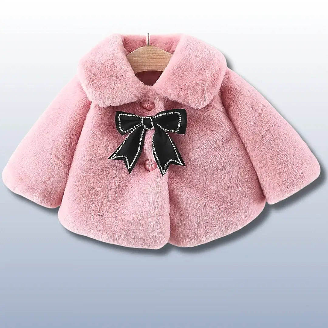 Royal Winter Baby 👑 Luxe Faux Fur Overcoat for Toddlers (9M-3T)