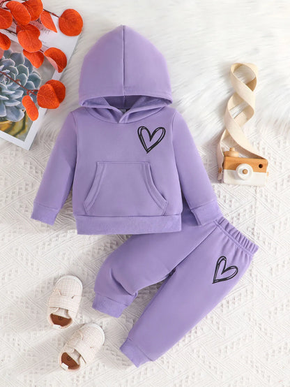 Love Heart Hoodie and Matching Joggers 