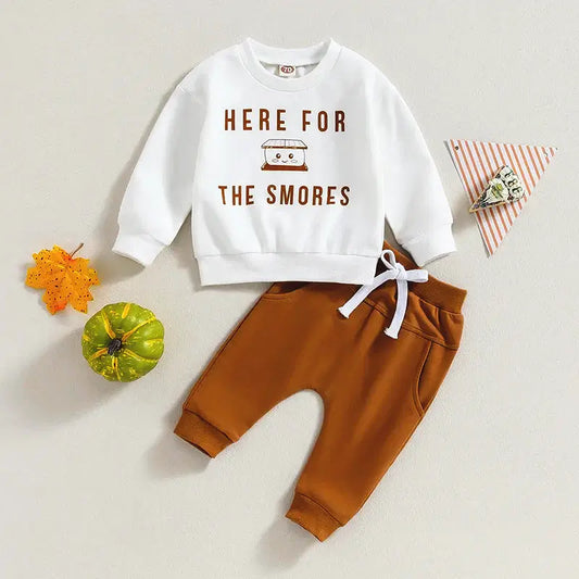 S'mores & Snuggles Set - 2Pcs Fall Outfit (3M-3T)