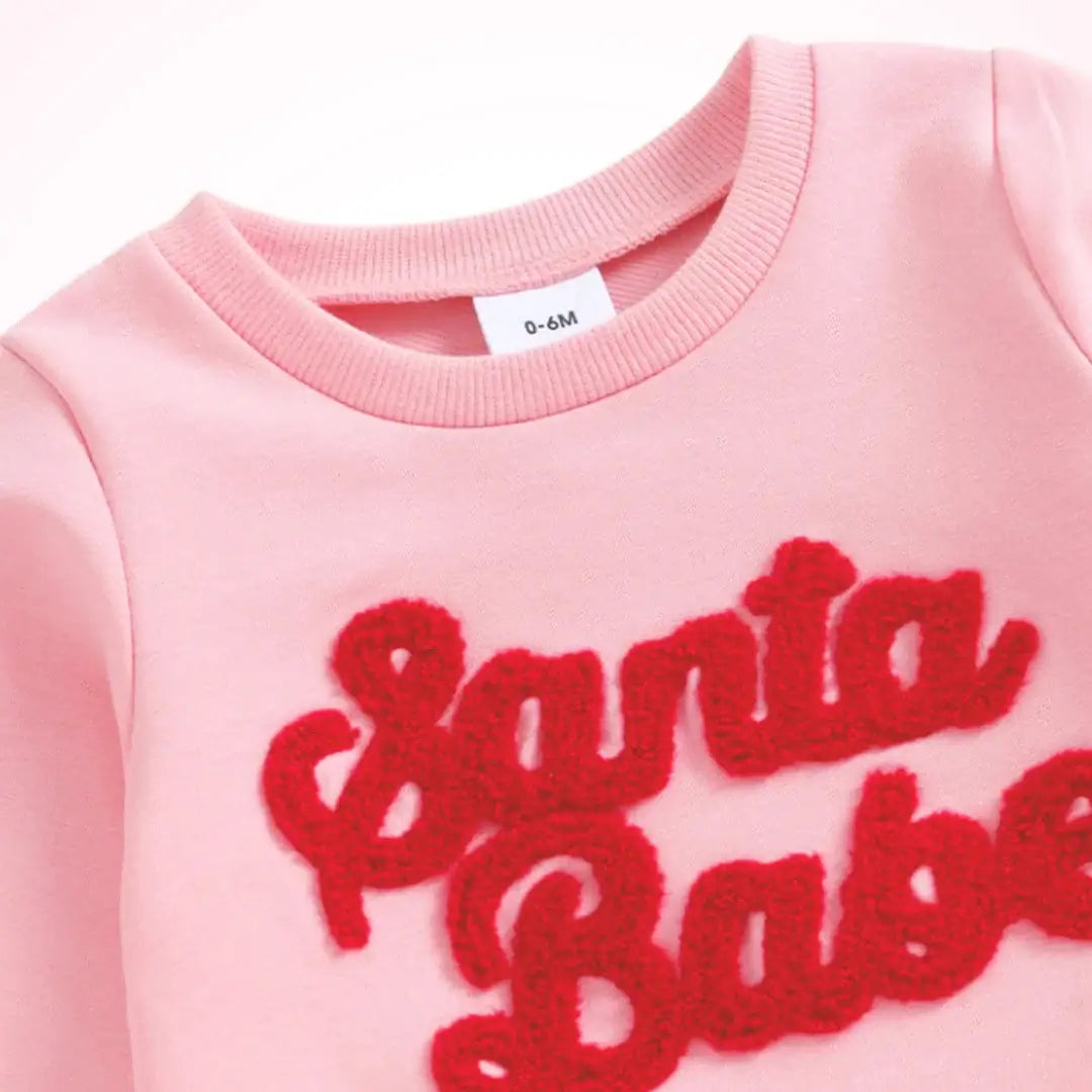 Santa Babe - Sweatshirt & Joggers Set (12M-3T)