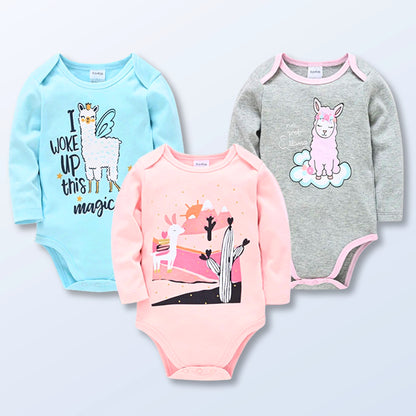 3 Piece Sets-Buy 2 Sets Get One Free! 3-Piece Baby Bodysuit Collection Long Sleeve & Soft  Cotton (0-12M)