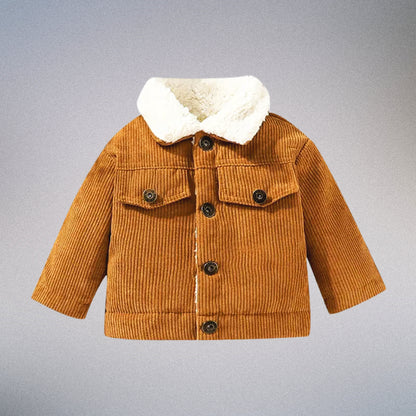 Tiny Trailblazer 🍁 Plush-Collar Corduroy Jacket (3M-3T)