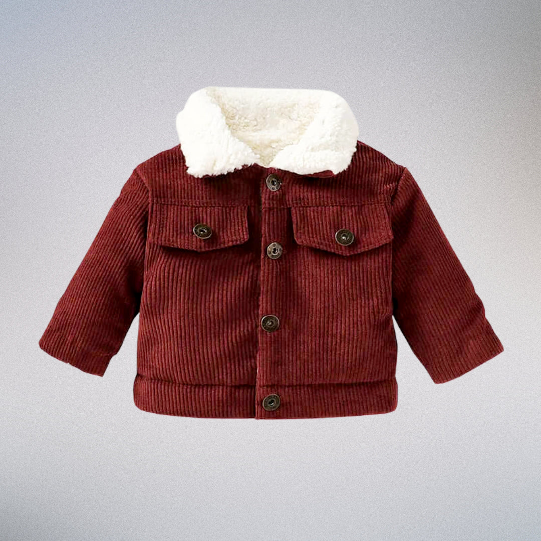 Tiny Trailblazer 🍁 Plush-Collar Corduroy Jacket (3M-3T)