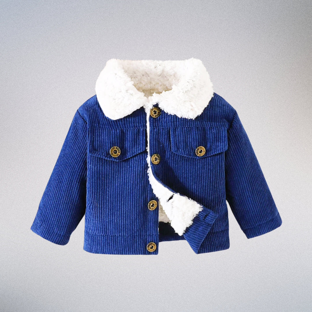 Tiny Trailblazer 🍁 Plush-Collar Corduroy Jacket (3M-3T)