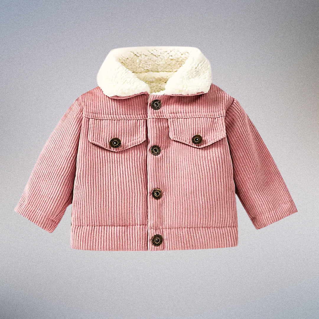 Tiny Trailblazer 🍁 Plush-Collar Corduroy Jacket (3M-3T)