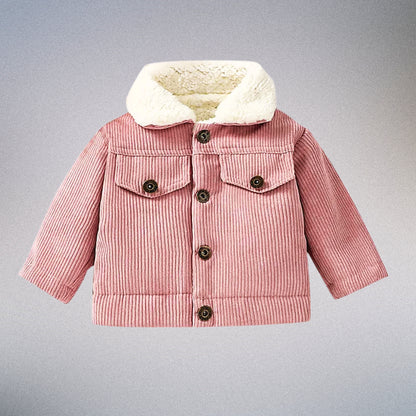 Tiny Trailblazer 🍁 Plush-Collar Corduroy Jacket (3M-3T)