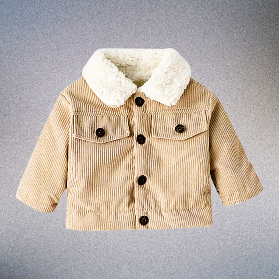 Tiny Trailblazer 🍁 Plush-Collar Corduroy Jacket (3M-3T)