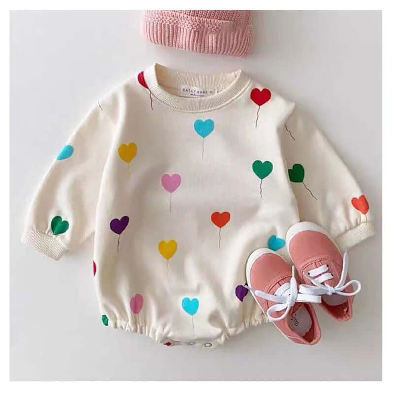 Baby  Clothes Toddler Girls Clothing Balloon Print Boys Jumpsuits Infant